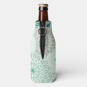 Glacière à la bouteille verte à la menthe