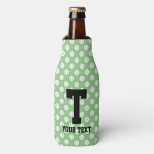 Glacière bouteille motif de balle de tennis avec t