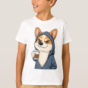 Glacière Corgi im Sweat - shirt à capuche - Café
