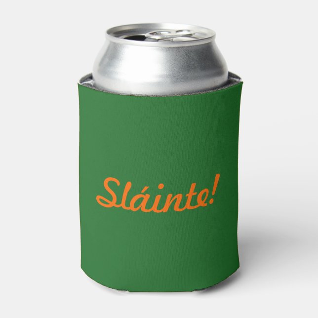 Glacière de bière verte de Sláinte Jour de la Sain (Can devant)