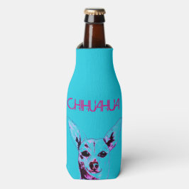 Glacière de bouteille à thème Blue Chihuahua