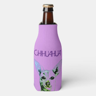 Glacière de bouteille à thème Purple Chihuahua