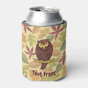Glacière de bouteille de dessin de hibou