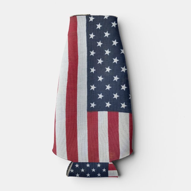 Glacière de bouteille de drapeau américain (Devant)