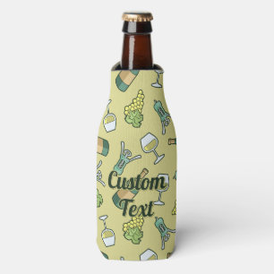 Glacière de bouteille de Motif blanc