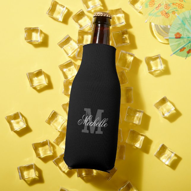 Glacière de bouteille monogramme de nom personnali (Été in situ)