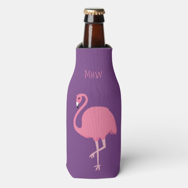 Glacière de bouteille monogramme personnalisé Flam (Bottle Devant)