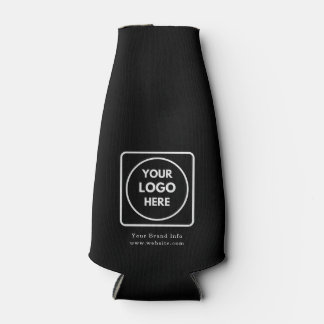 Glacière de bouteille noire | Entreprise personnal