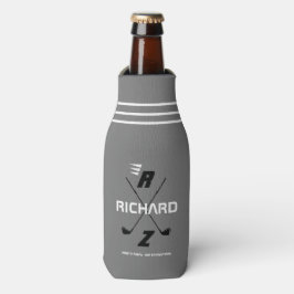 glacière de bouteille personnalisée de golf gris