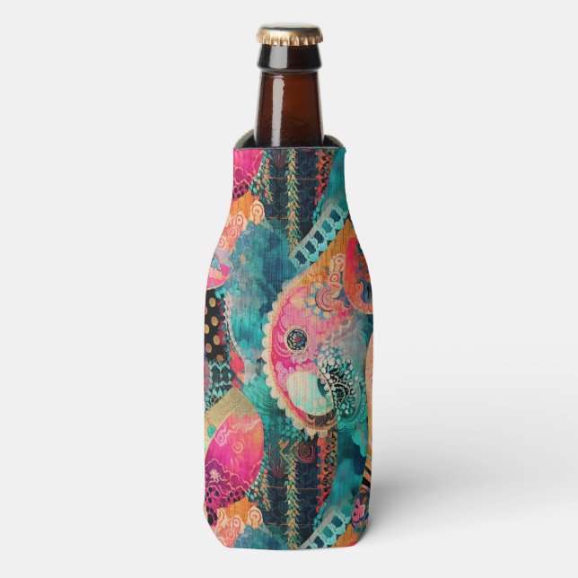 Glacière de bouteilles Hippie Boho (Bottle Devant)