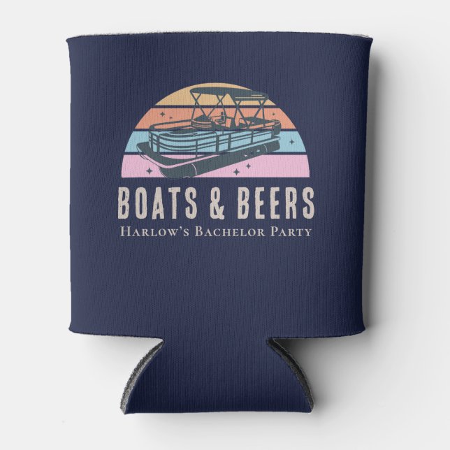 Glacière de fête de bachelor Boats and Beers (Devant)