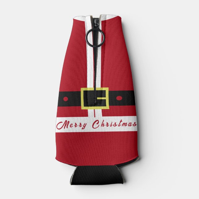 Glacière de la bouteille de Noël du Père Noël (Dos)