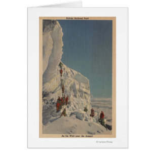 Glaciéristes en parc national plus pluvieux,