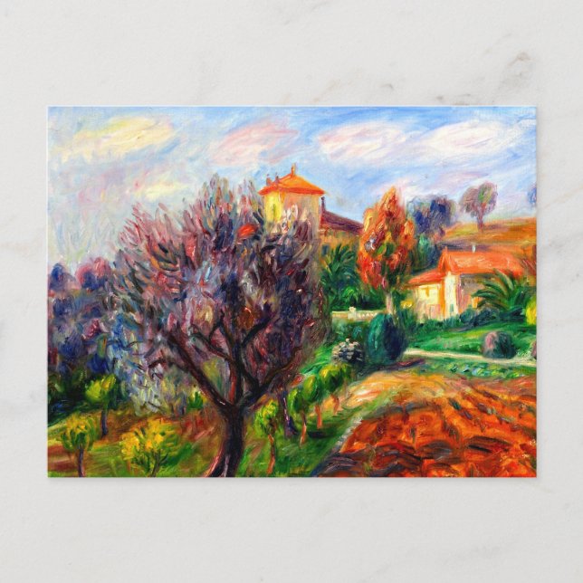 Glacken - Hügel mit Olivenbäumen Postkarte (Vorderseite)