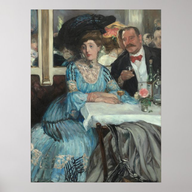 Glackens' bei Mouquin Poster (Vorne)