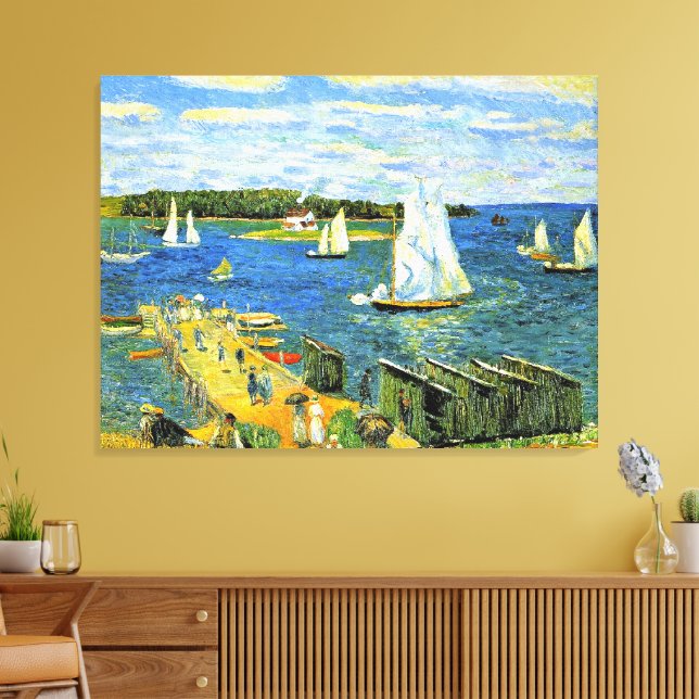 Glackens - Mahone Bay, schöne Kunst, Leinwanddruck (Insitu (Wohnzimmer))