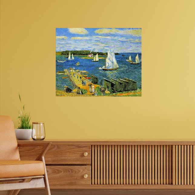 Glackens - Mahone Bay, schöne Kunst, Poster (Wohnzimmer 2)