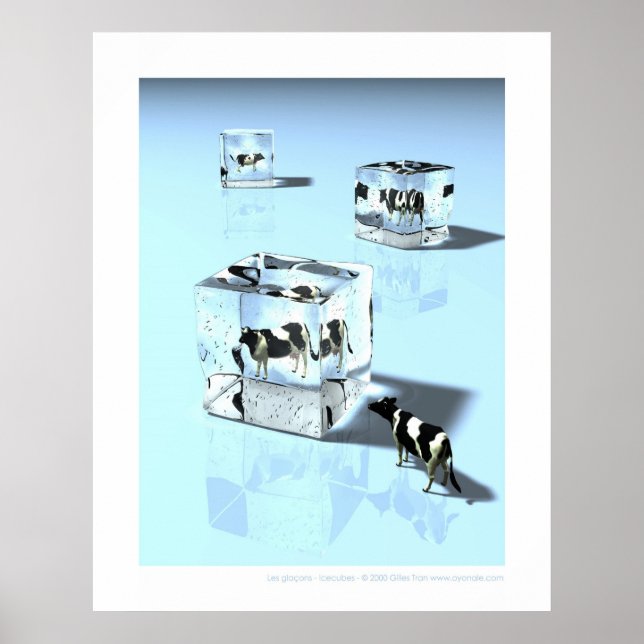 Glaçons - Eiswürfel Poster (Vorne)