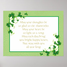 Glad As Kleeblatts Irish Sessing Poster
