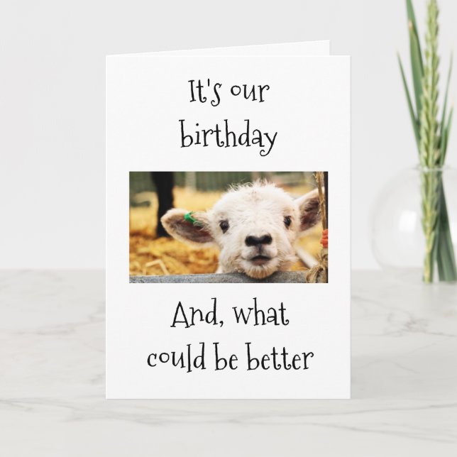 GLAD I WAWING ALT MIT "YOU" AGE SPASS FRIEND KARTE (Vorderseite)