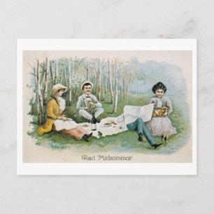 Glad Midsommar! Postkarte