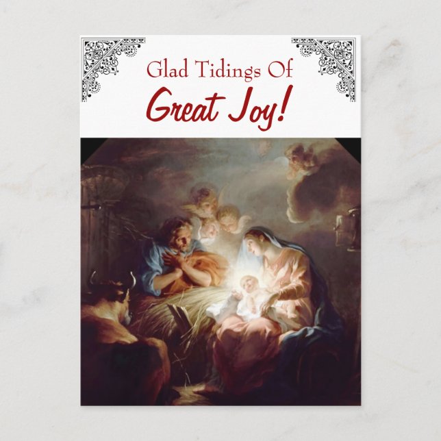 Glad Tidings of Great Joy Carte postale personnali (Devant)