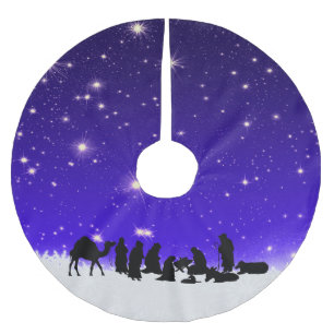 Glad Tidings of Great Joy! zu Polyester Weihnachtsbaumdecke