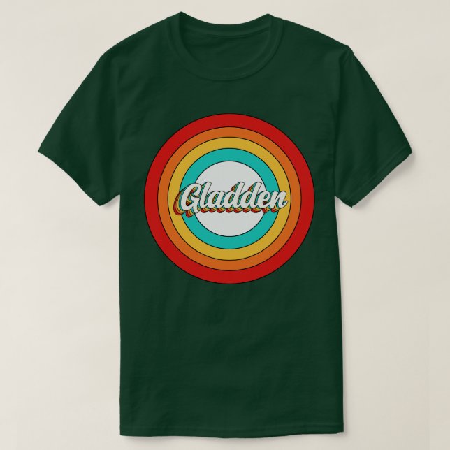 Gladden Name Shirt Vintag Gladden Circle (Design vorne)