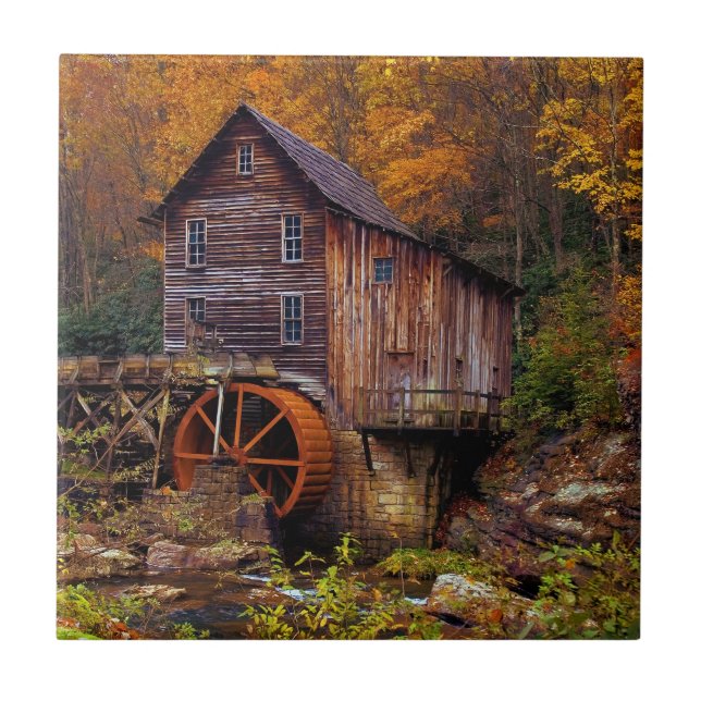 Glade Creek Grist Mill Fliese (Vorderseite)