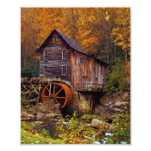 Glade Creek Grist Mill Fotodruck