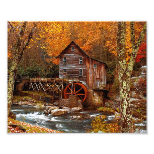 Glade Creek Grist Mill Fotodruck