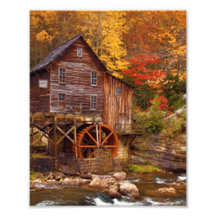 Glade Creek Grist Mill Fotodruck