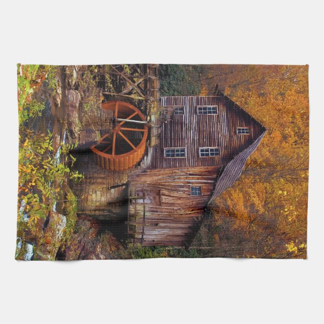 Glade Creek Grist Mill Geschirrtuch (Horizontal)