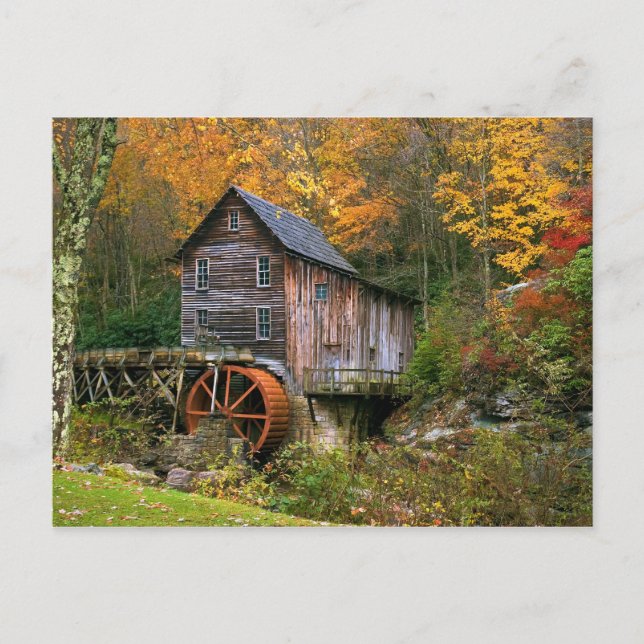 Glade Creek Grist Mill Postkarte (Vorderseite)