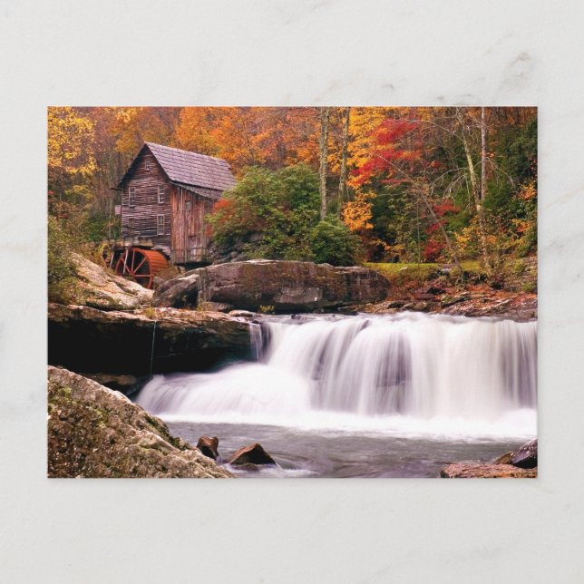 Glade Creek Grist Mill Postkarte (Vorderseite)