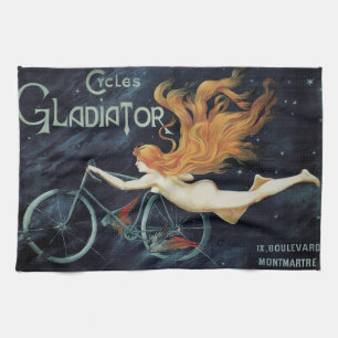 Gladiator Cycles, Vintage viktorianische Kunst Neu Geschirrtuch