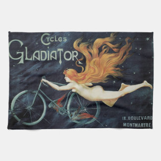 Gladiator Cycles, Vintage viktorianische Kunst Neu Geschirrtuch
