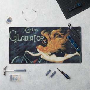 Gladiator Cycles, Vintage viktorianischer Jugendst Schreibtischunterlage