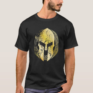 Gladiator Helmet Symbol Spartan Gold Sparta Mythol T-Shirt