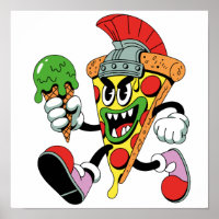 Gladiator Pizza Slice Italian Brainrot