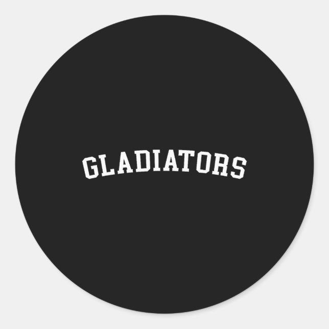 Gladiators  runder aufkleber (Vorderseite)