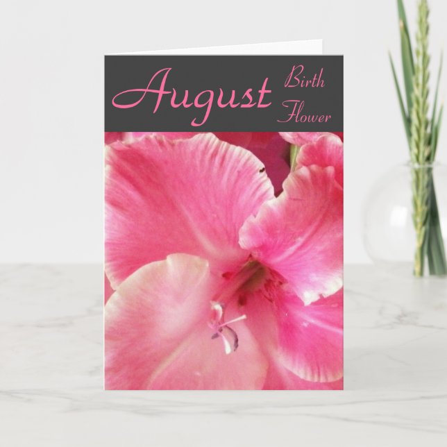Gladiola Anmerkungs-Karte Karte (Vorderseite)