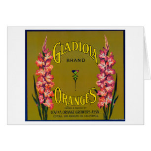 Gladiola Marque Citrus Étiquette
