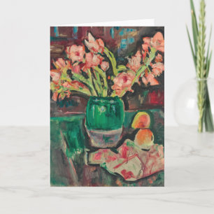 Gladioli in einer grünen Vase   George Leslie Hunt Karte