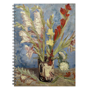 Gladioli und China Asters   Vincent van Gogh Notizblock