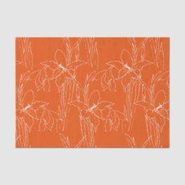 Gladiolus Linie Art botanisches Muster Seidenpapier