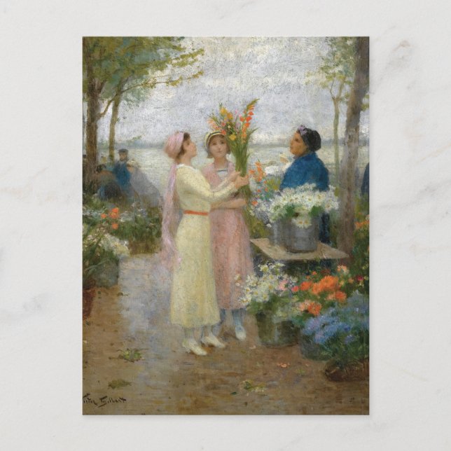 Gladiolus | Victor Gabriel Gilbert Postkarte (Vorderseite)