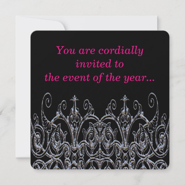 Gladmoore IV Pearl Elegant Party Invitation (Devant)