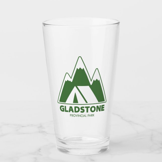Gladstone Provincial Park Berge Camping Glas (Vorderseite)