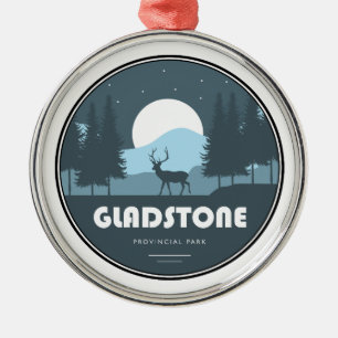 Gladstone Provincial Park Hirsche Ornament Aus Metall